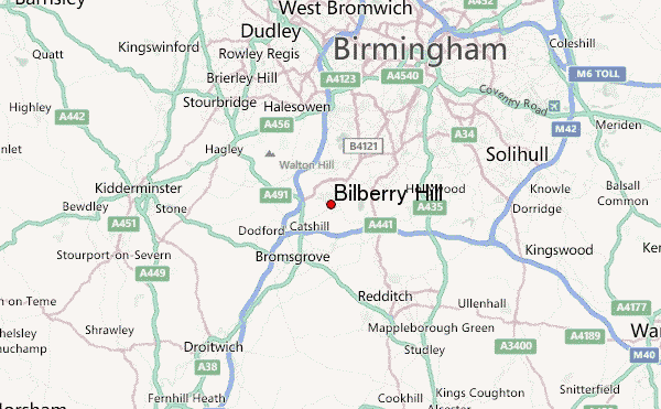 Bilberry Hill Location Map