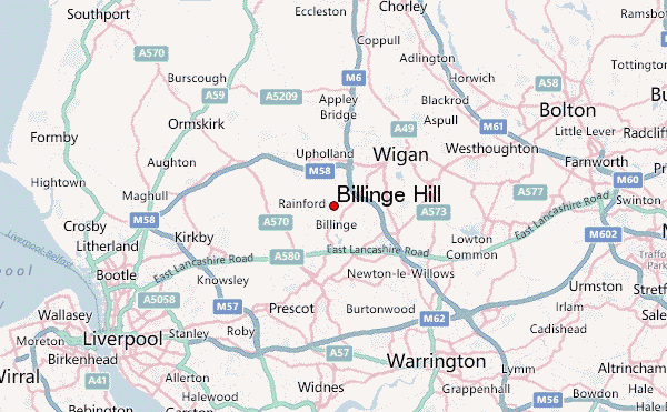 Billinge Hill Location Map