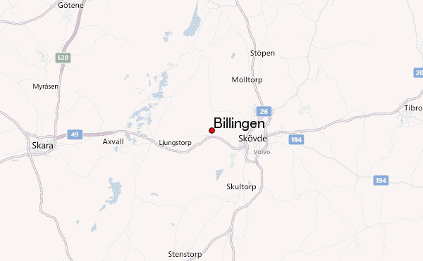 Billingen Location Map