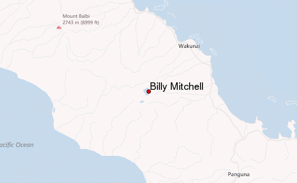 Billy Mitchell Location Map