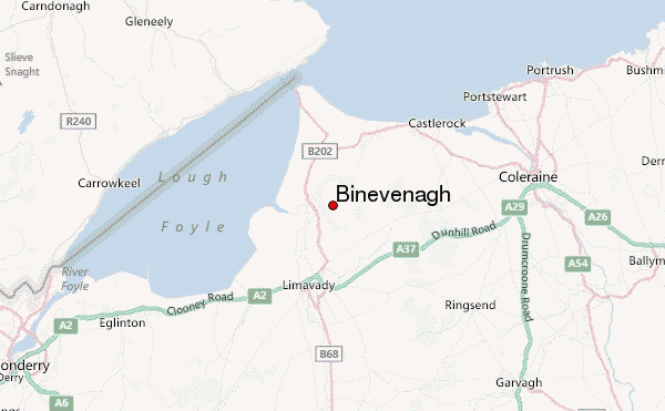 Binevenagh Location Map