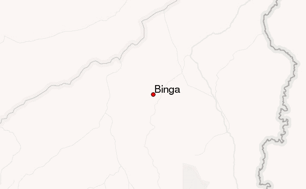 Binga Location Map