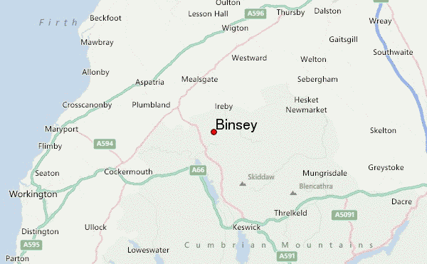 Binsey Location Map