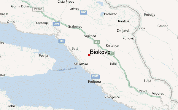 Biokovo Location Map
