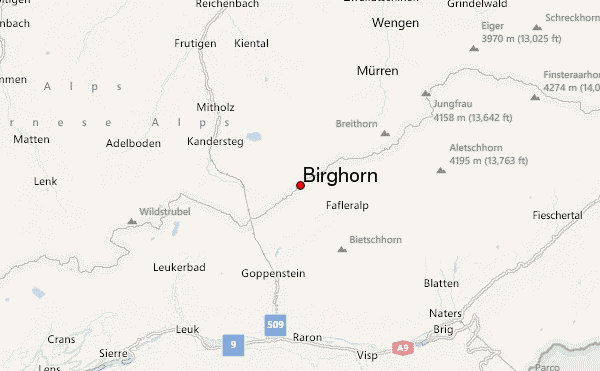 Birghorn Location Map