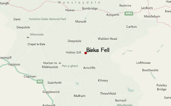 Birks Fell Location Map