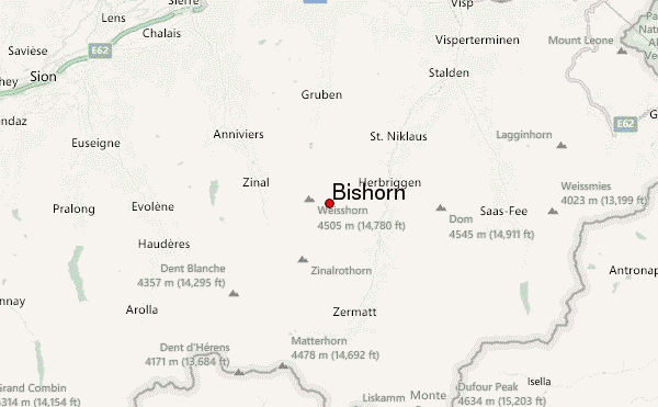 Bishorn Location Map
