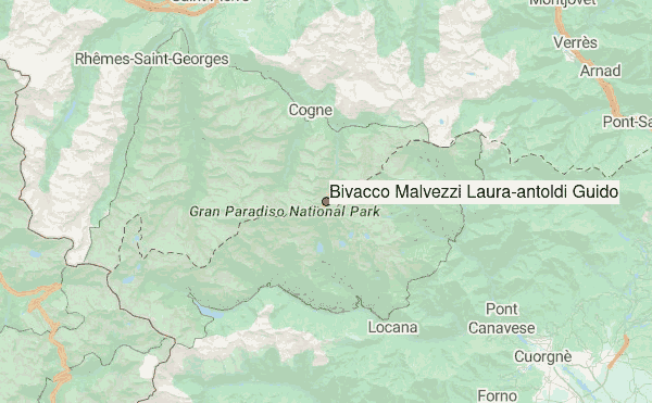 Bivacco Malvezzi Laura/antoldi Guido Location Map