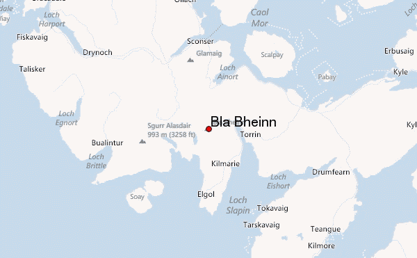 Bla Bheinn Location Map