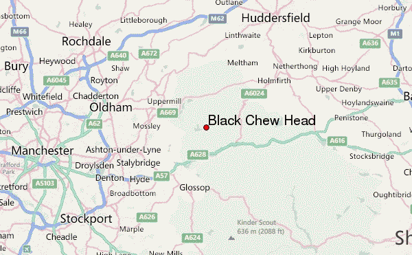 Black Chew Head Location Map