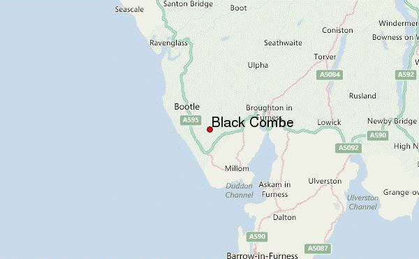 Black Combe Location Map