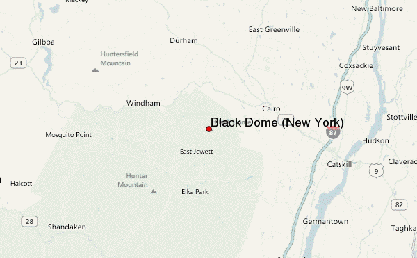 Black Dome (New York) Location Map