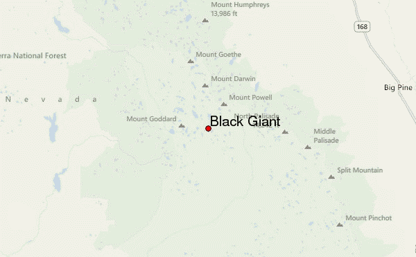 Black Giant Location Map