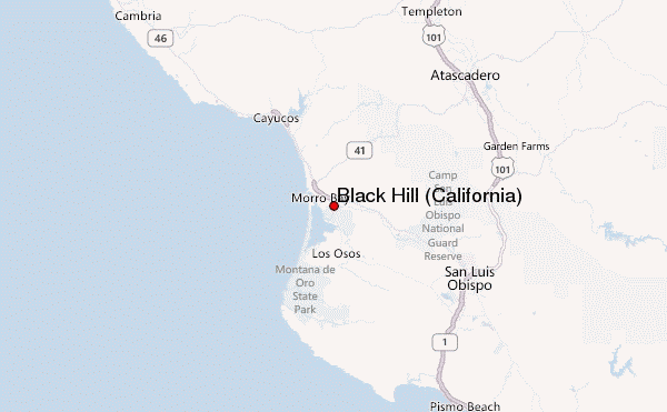 Black Hill (California) Location Map