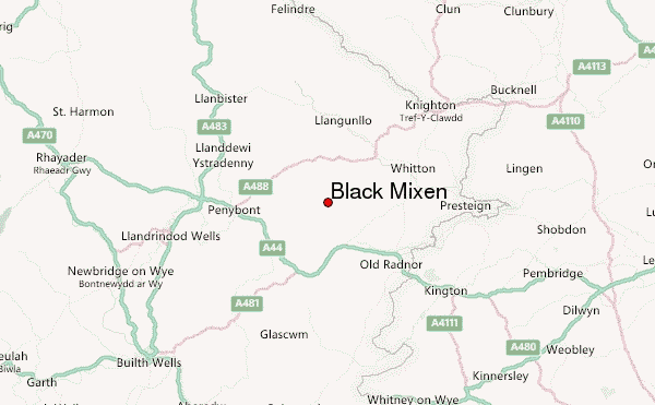 Black Mixen Location Map
