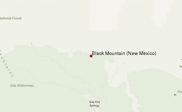 Black Mountain (New Mexico) Location Map