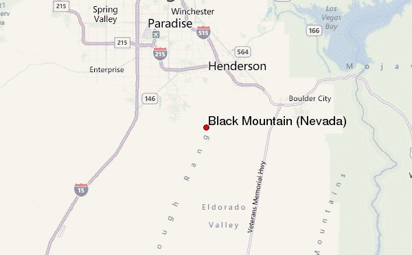 Black Mountain (Nevada) Location Map