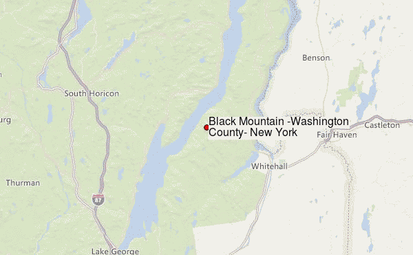 Black Mountain (Washington County, New York) Location Map