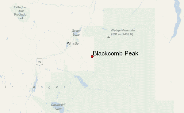 Blackcomb Peak Location Map