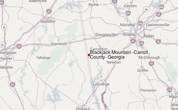 Blackjack Mountain Carroll County Georgia Mountain Information