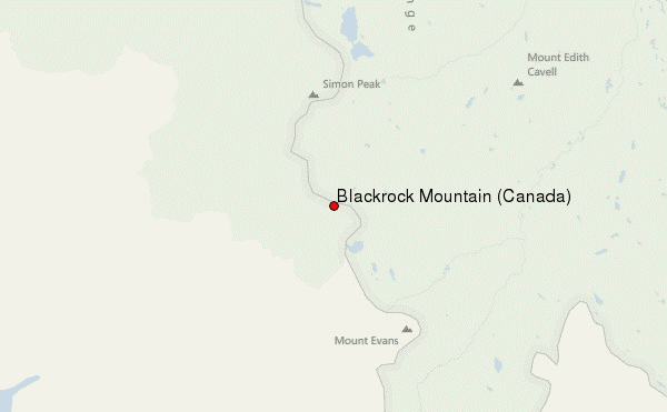 Blackrock Mountain (Canada) Location Map