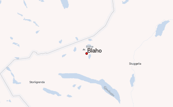 Blåhø Location Map