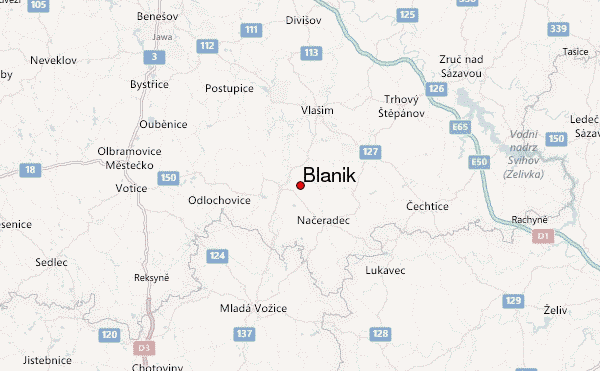 Blaník Location Map