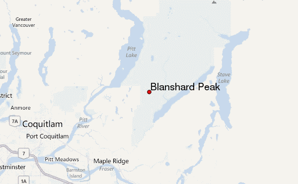 Blanshard Peak Location Map