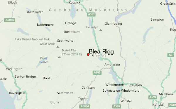 Blea Rigg Location Map