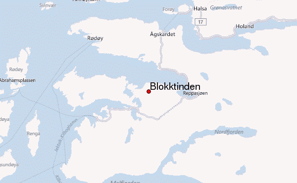 Blokktinden Location Map