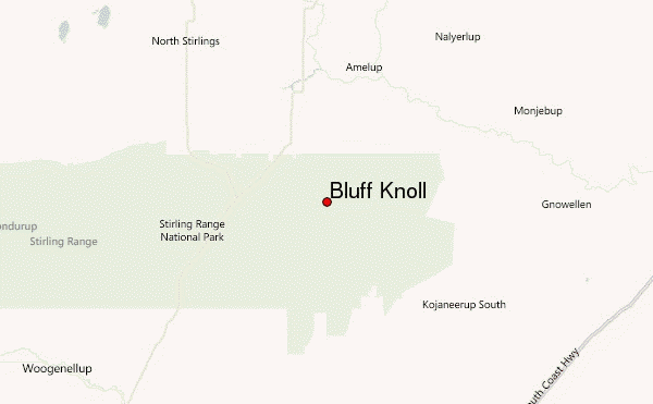 Bluff Knoll Location Map