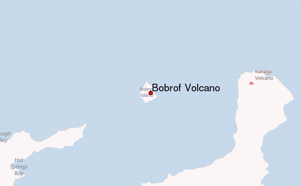 Bobrof Volcano Location Map