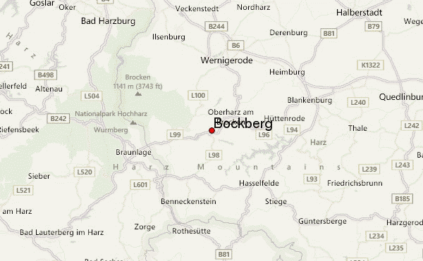 Bockberg Location Map