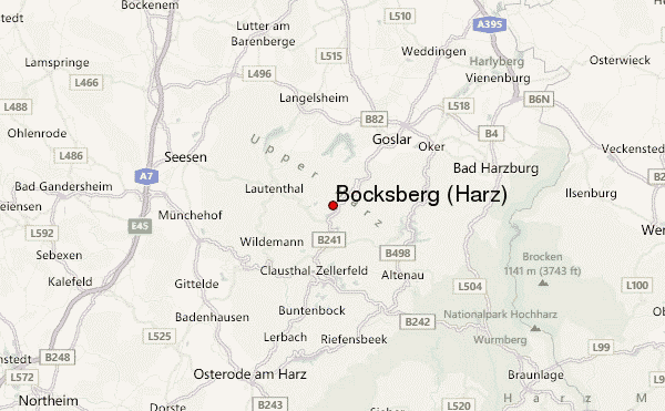 Bocksberg (Harz) Location Map