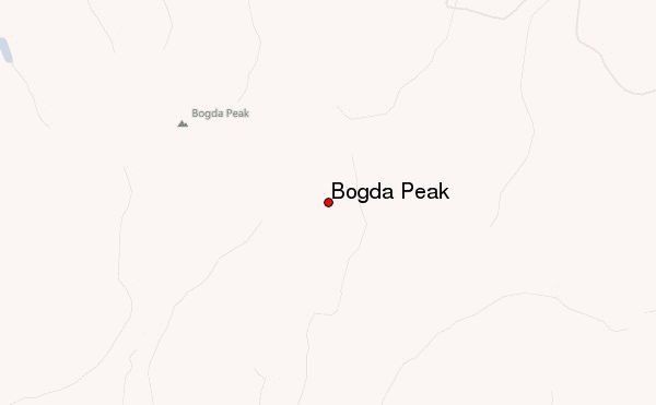 Bogda Peak Location Map