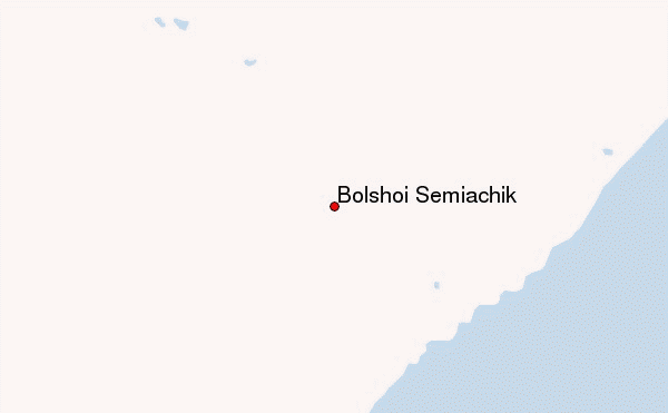 Bolshoi Semiachik Location Map