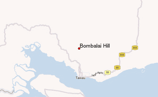 Bombalai Hill Location Map