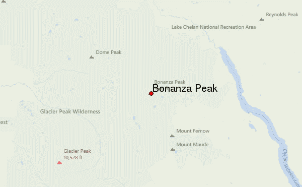 Bonanza Peak Location Map