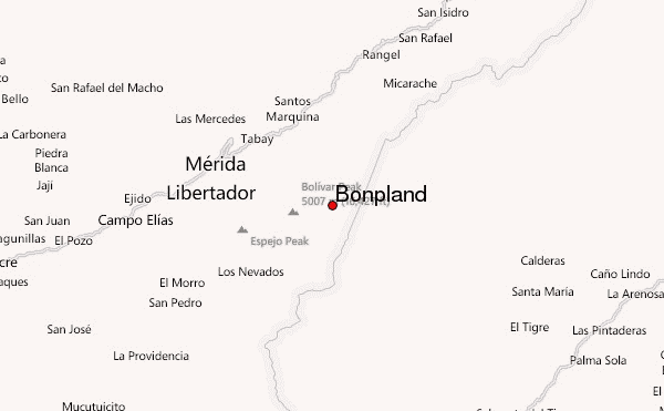 Bonpland Location Map