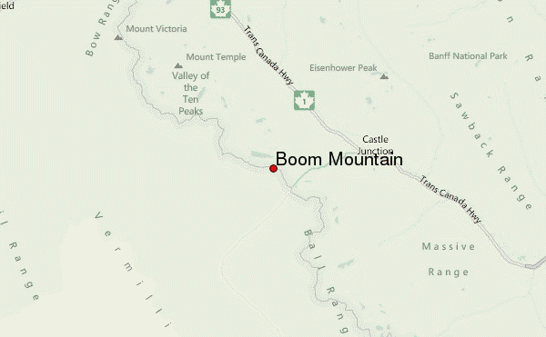 Boom Mountain Location Map