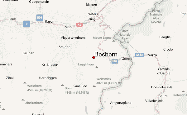 Böshorn Location Map