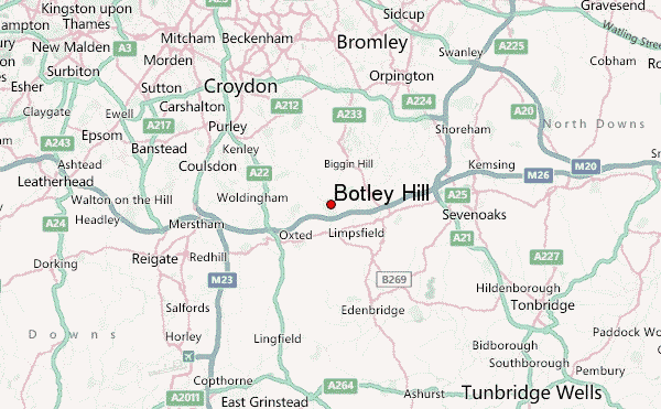 Botley Hill Location Map
