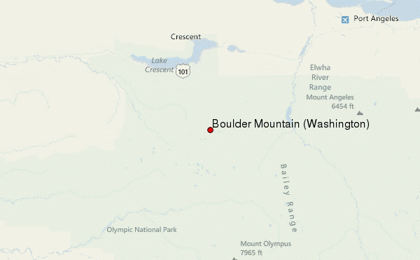 Boulder Mountain (Washington) Location Map