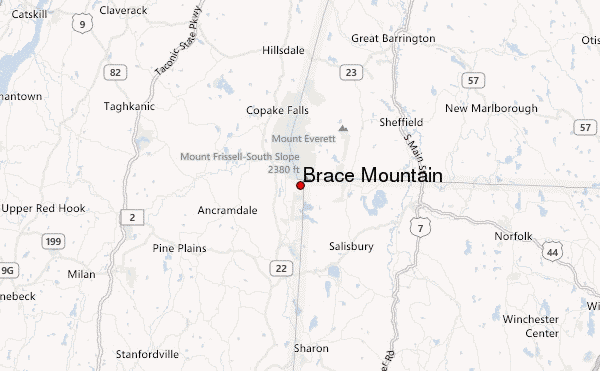 Brace Mountain Location Map