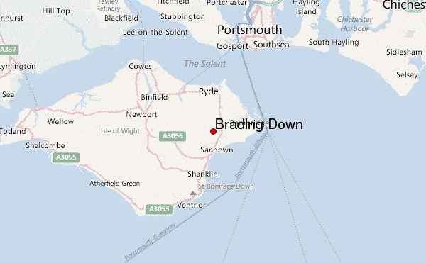Brading Down Location Map