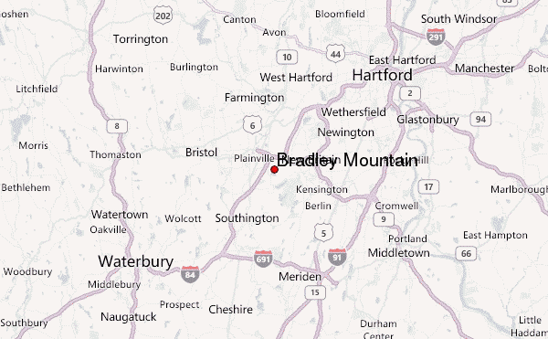 Bradley Mountain Location Map