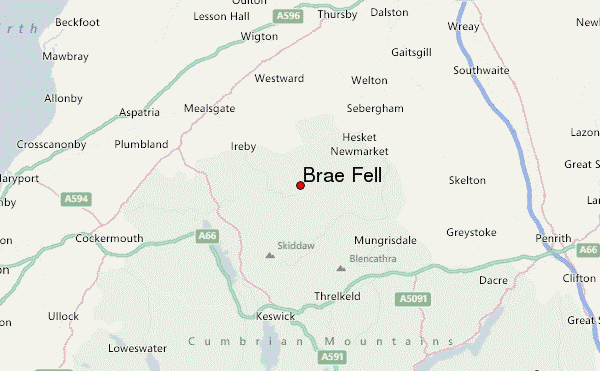 Brae Fell Location Map