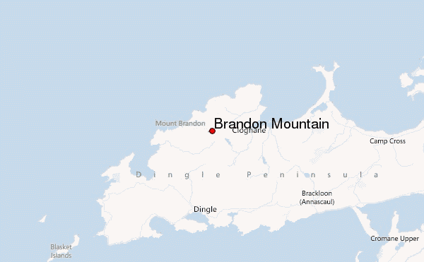 Brandon Mountain Location Map