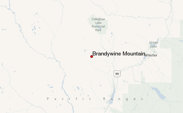 Brandywine Mountain Location Map