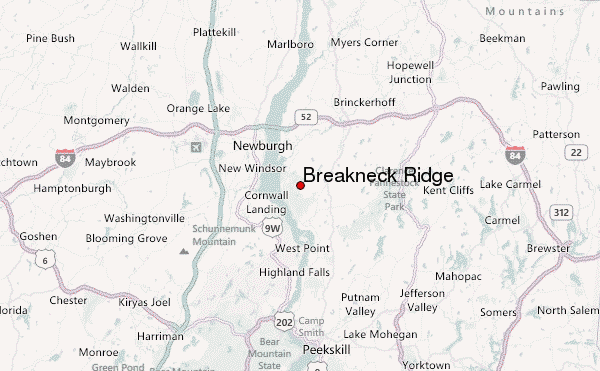 Breakneck Ridge Location Map